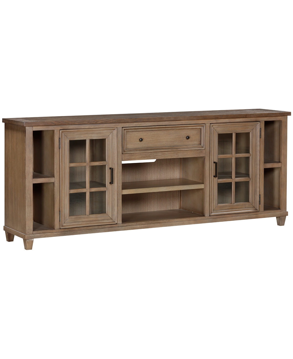Shop Macy's 84" Dawnwood Tv Console In Wheat