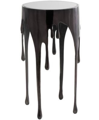 Rosemary Lane Abstract Metallic Melting Drip Collection In Black