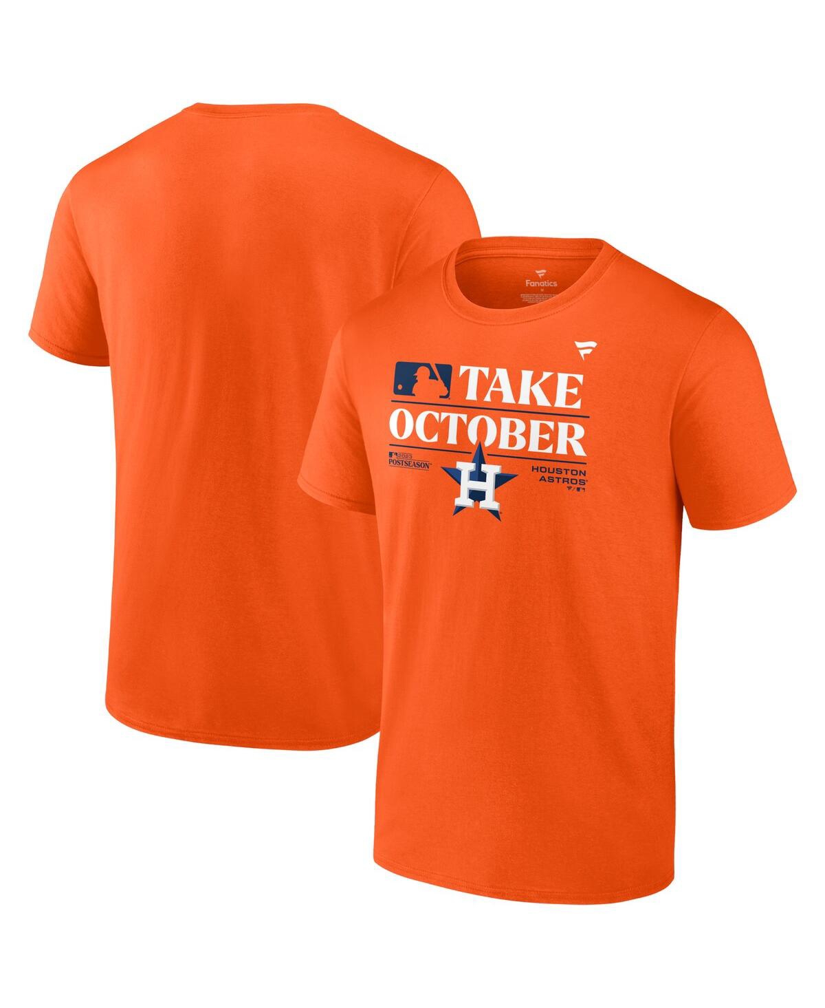 Shop Fanatics Men's  Orange Houston Astros 2023 Postseason Locker Room T-shirt