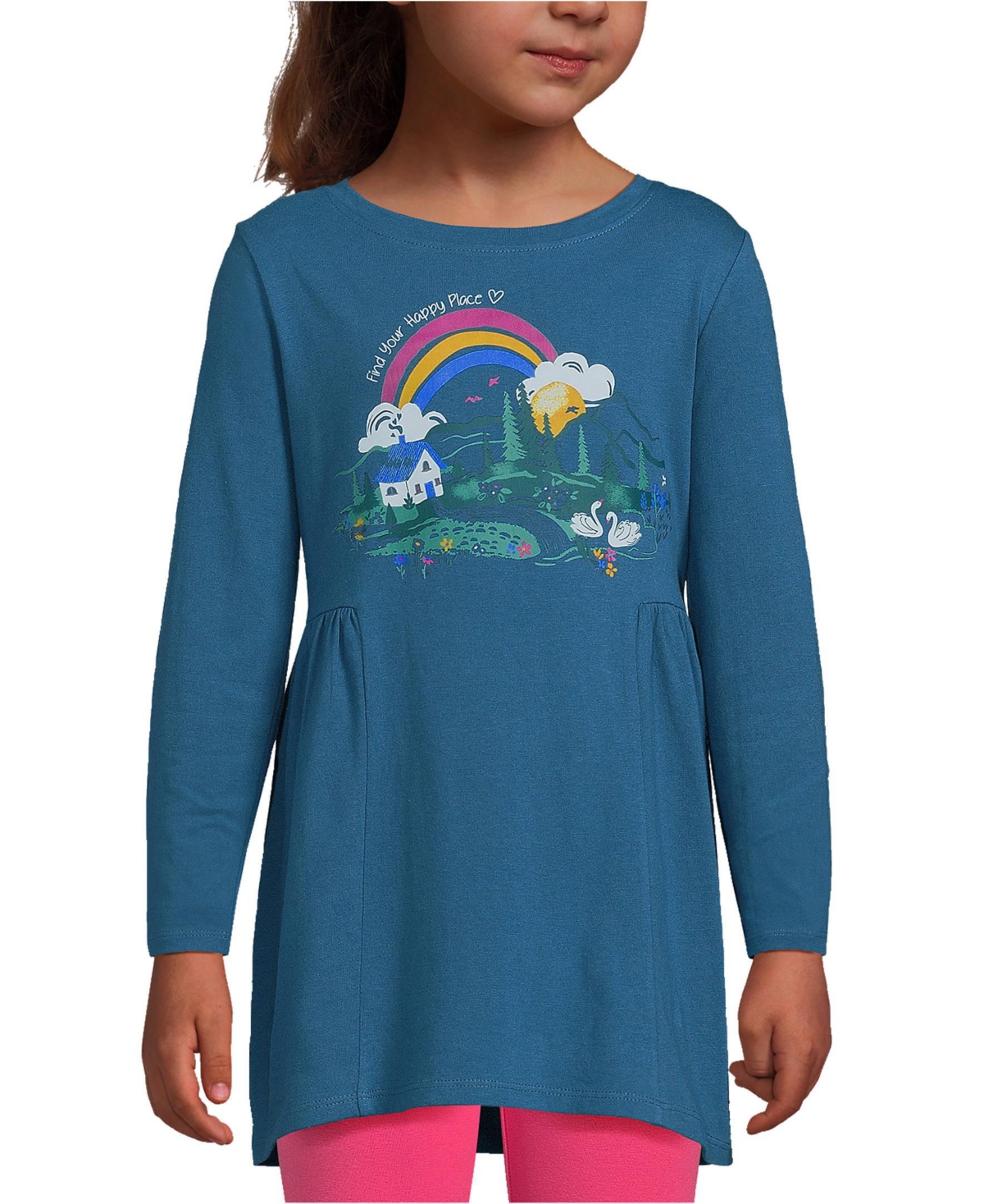 Lands' End Child Girls Long Sleeve Tunic Top