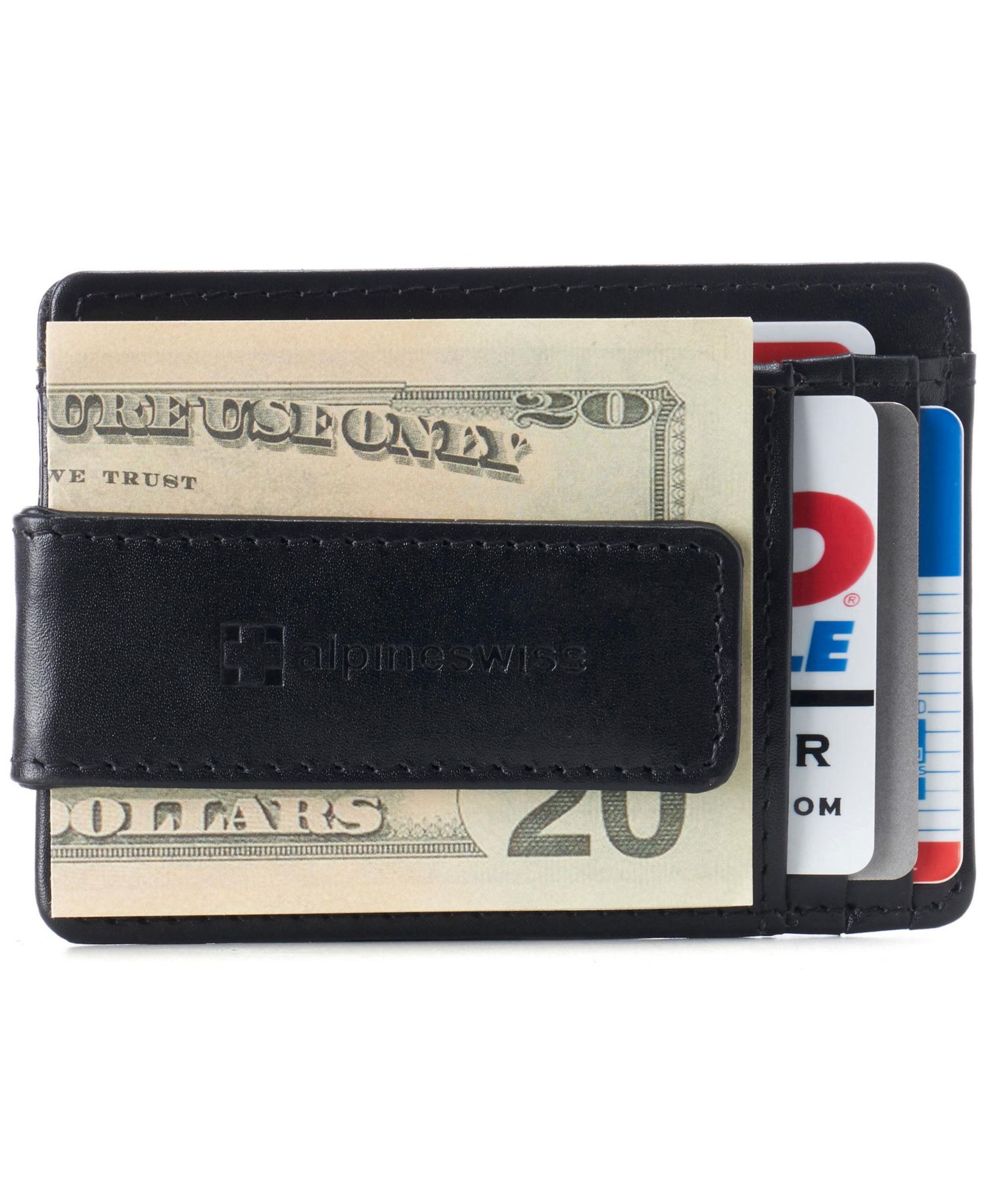 Men's Harper RFID Slim Money Clip Front Pocket Wallet Minimalist Leather ID Card Holder