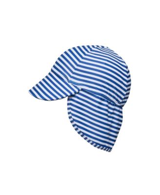 Denim Stripe Floating Flap Hat - Blue 29$