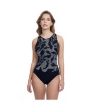 Profile by Gottex Women's Standard Tutti Frutti D-Cup One Piece, Black,  (12) D : : Clothing, Shoes & Accessories