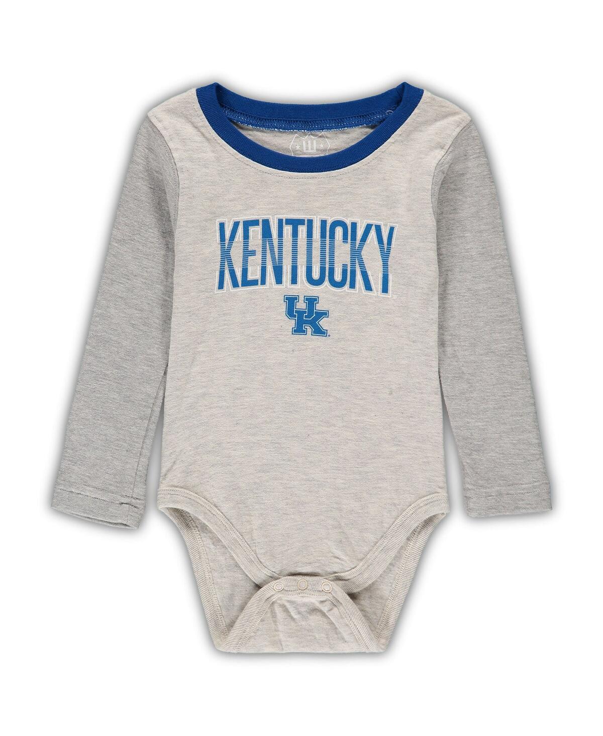 Infant Boys and Girls Wes & Willy Royal Kentucky Wildcats Jie Jie Long Sleeve Bodysuit and Pants Set - Royal