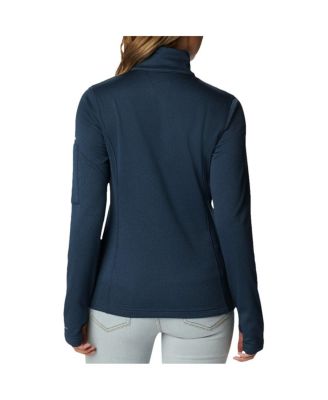 Women's Navy Dallas Cowboys Park View Omni-Wick Half-Zip Top
