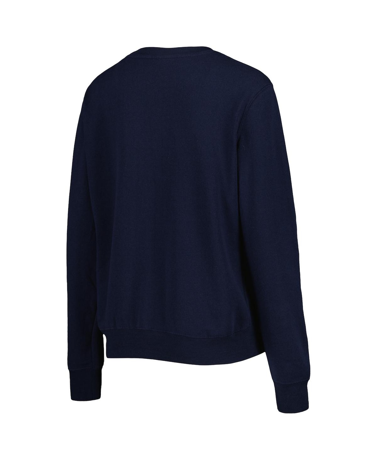 Women's ColosseumOle Miss Rebels Campanile Pullover Sweatshirt - Navy