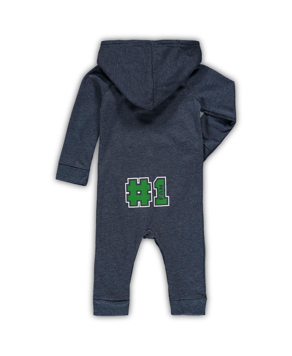 Shop Colosseum Newborn And Infant Boys And Girls  Heathered Navy Notre Dame Fighting Irish Henry Pocketed