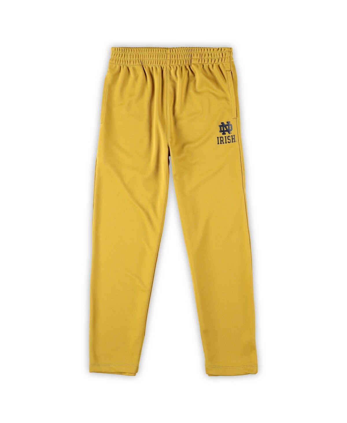 Outerstuff Preschool Boys And Girls Navy, Gold Notre Dame Fighting Irish Red Zone Jersey And Pants Set In Navy,gold