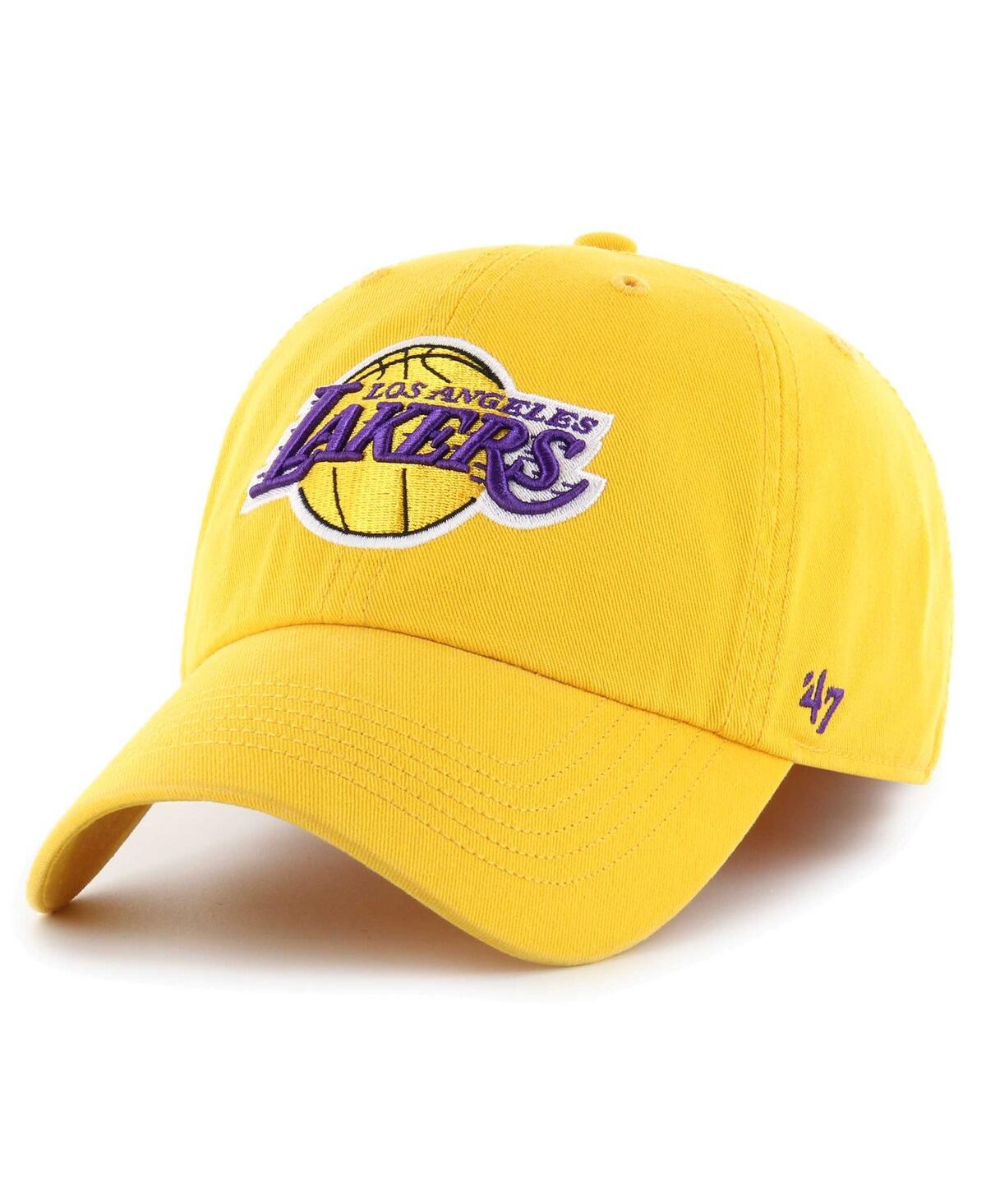 47 Brand Men's ' Gold Los Angeles Lakers Classic Franchise Fitted Hat