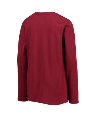 Big Boys Burgundy Washington Commanders Secondary Logo Long Sleeve T-shirt