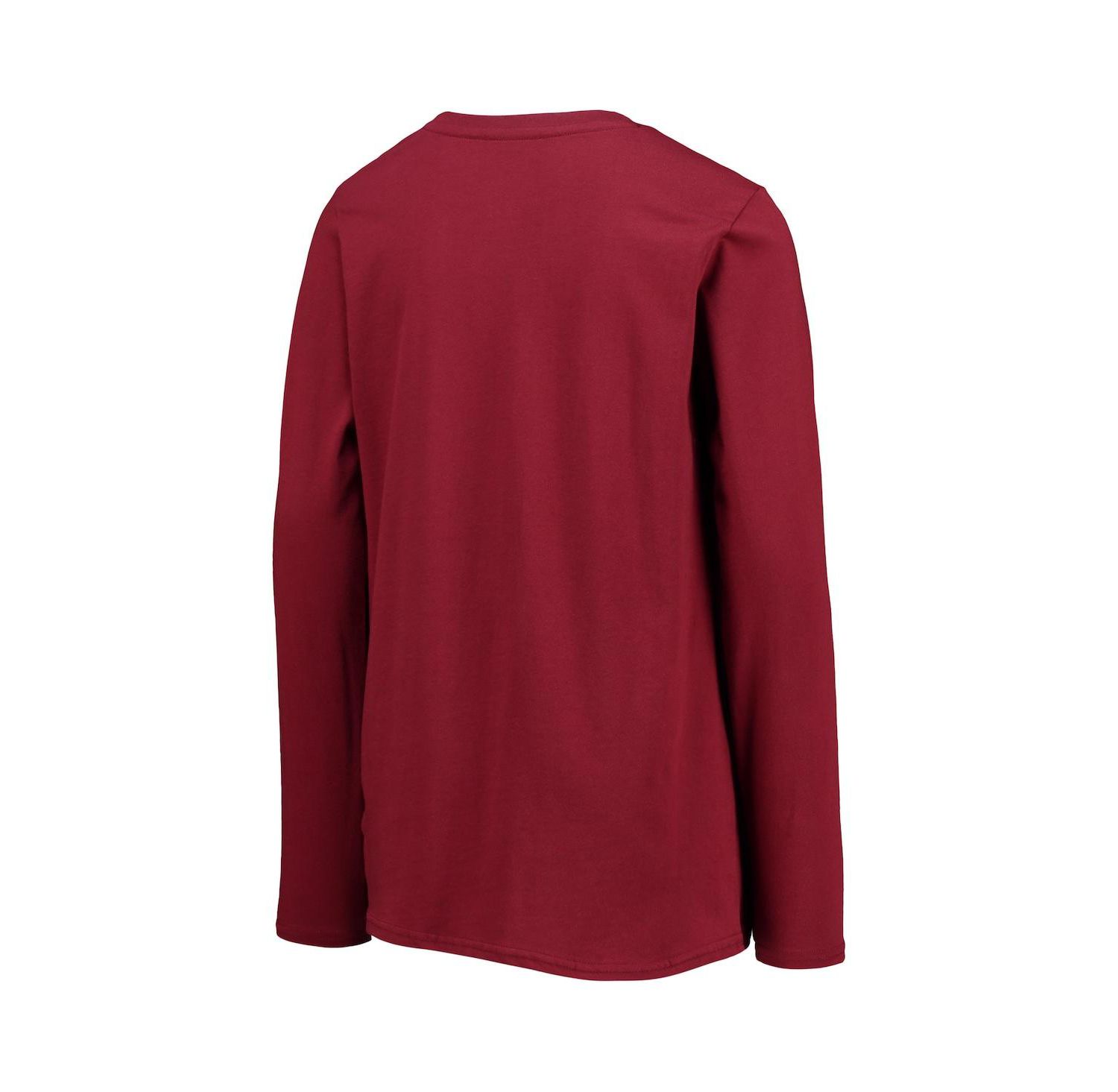 Big Boys Burgundy Washington Commanders Secondary Logo Long Sleeve T-shirt