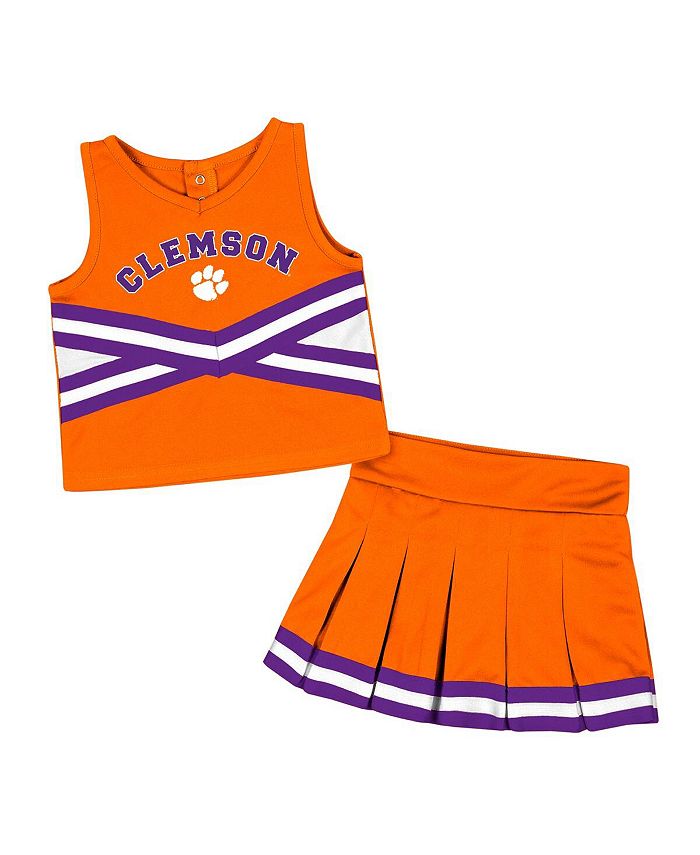 Orange cheerleader skirt store