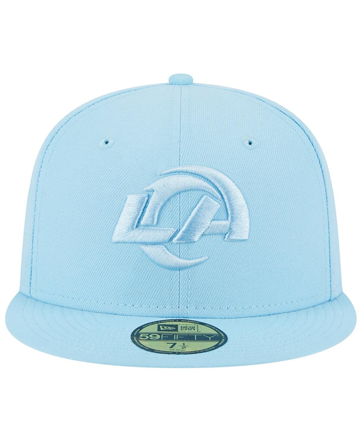 New Era Light Blue Los Angeles Rams Color Pack Brights 59fifty Fitted Hat In Light Blue