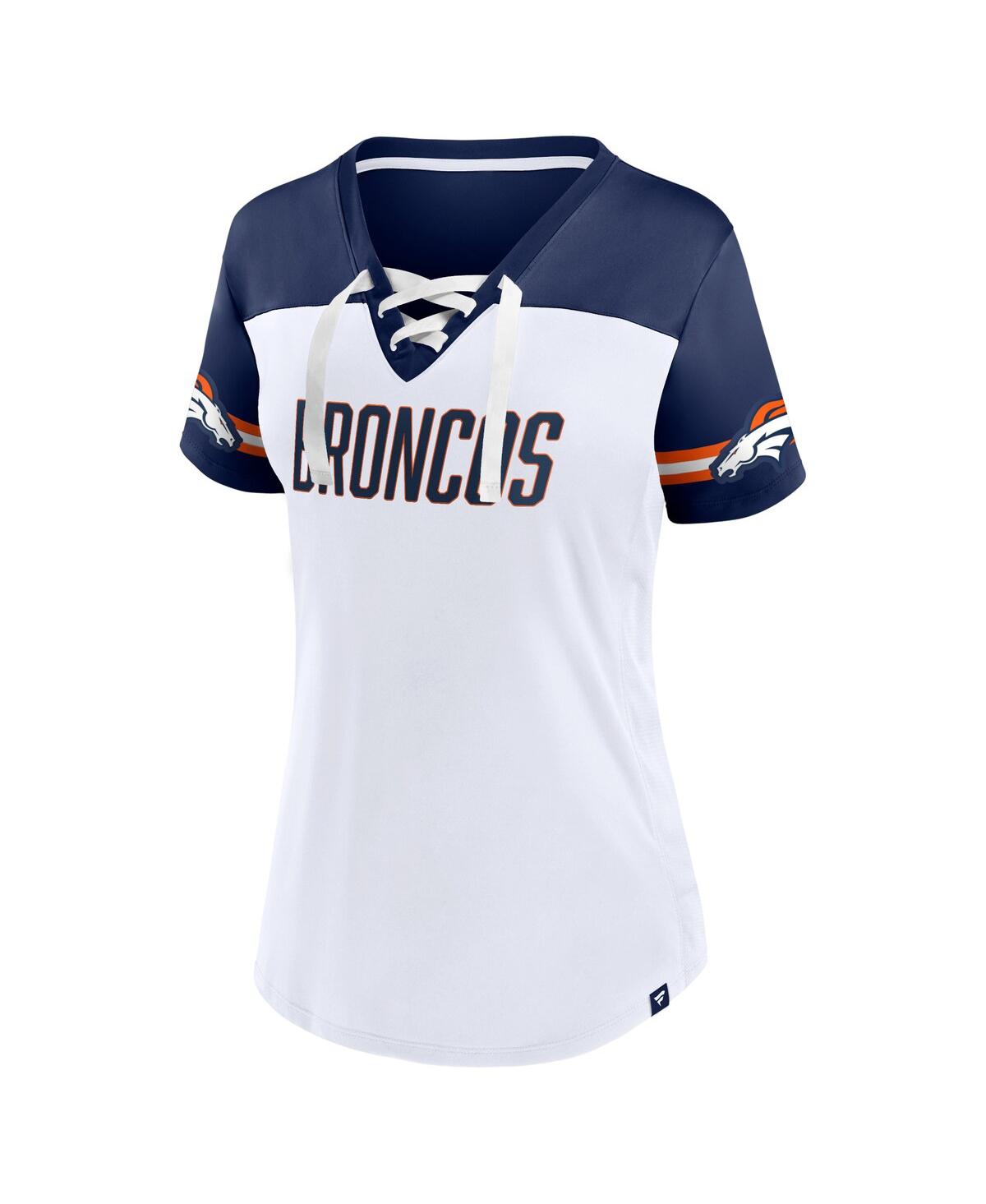 Women's Fanatics Russell WilsonDenver Broncos Athena Name and Number V-Neck Top - White