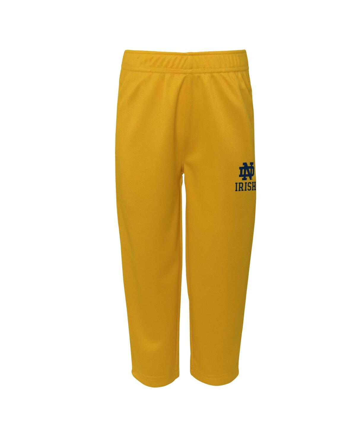 Infant Boys and GirlsNotre Dame Fighting Irish Two-Piece Red Zone Jersey and Pants Set - Navy