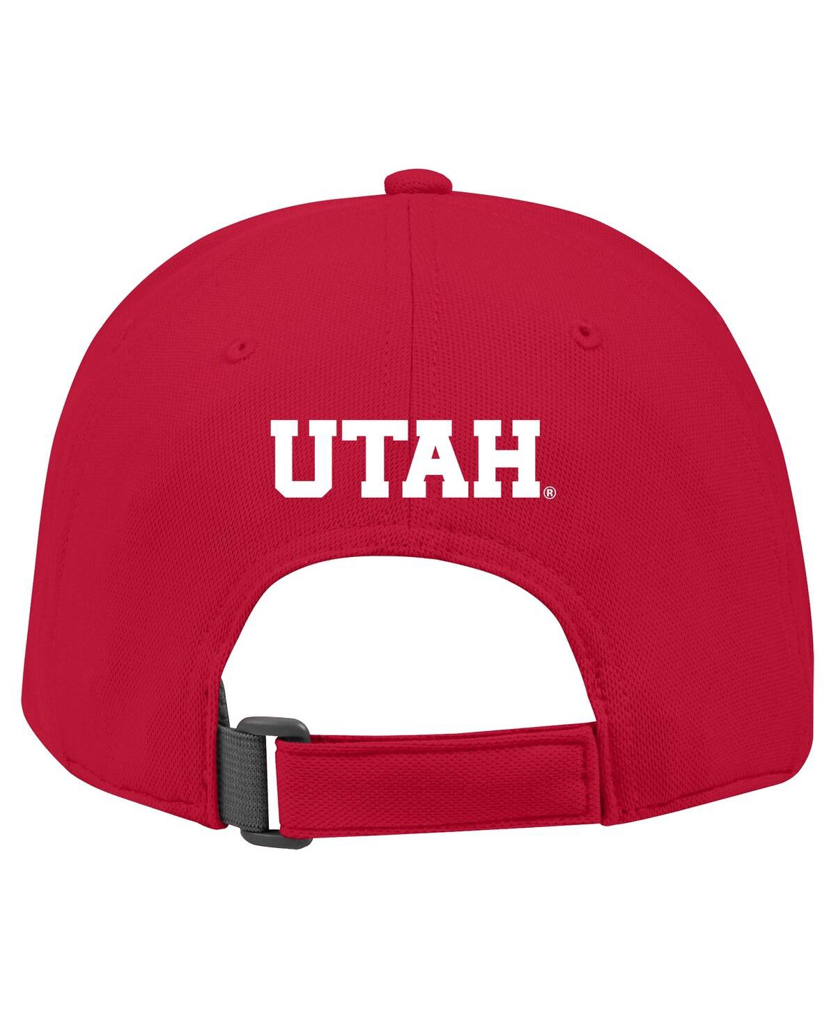 Shop Under Armour Youth Boys And Girls  Red Utah Utes Blitzing Accent Performance Adjustable Hat