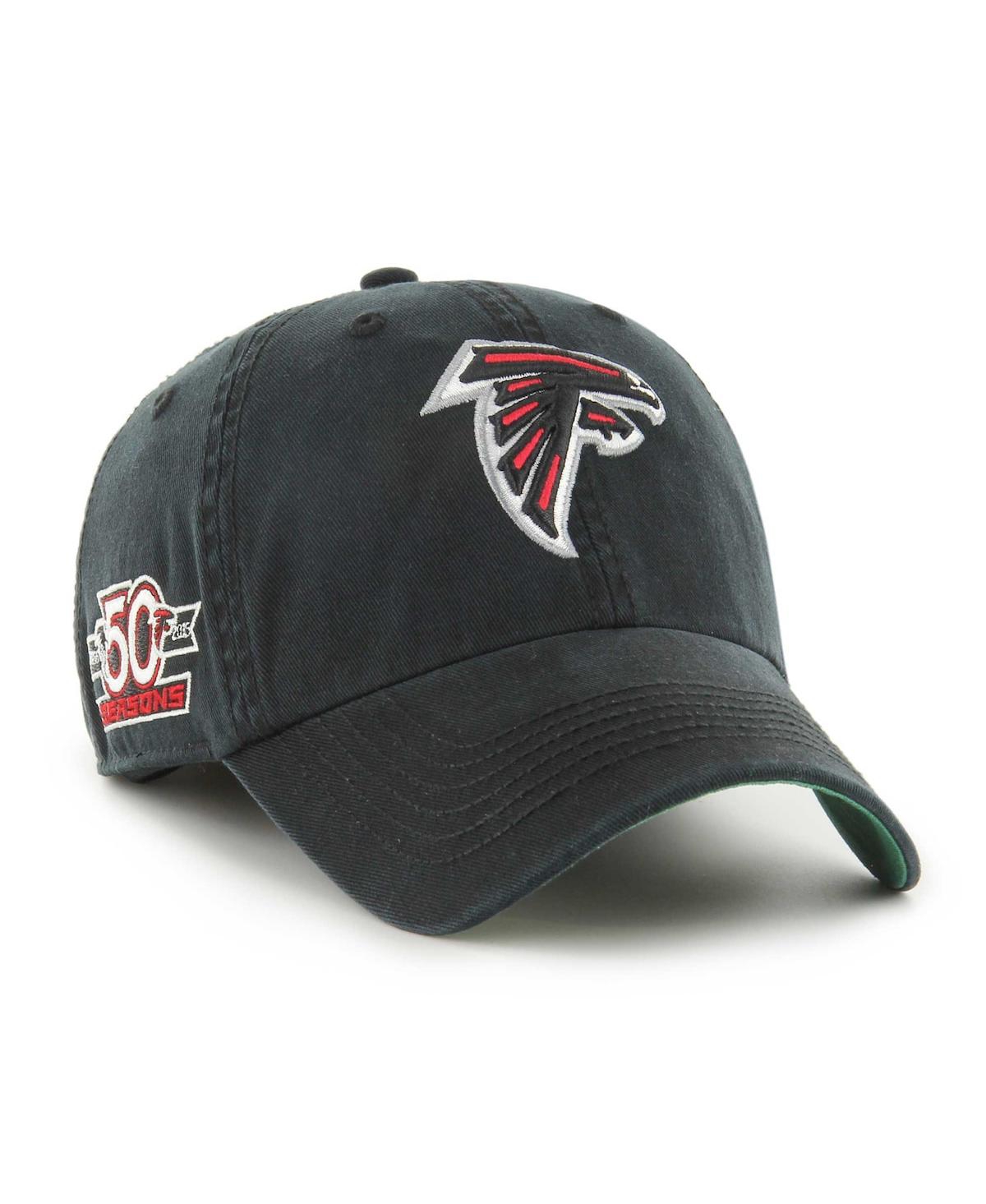 47 Brand Men's ' Black Atlanta Falcons Sure Shot Franchise Fitted Hat