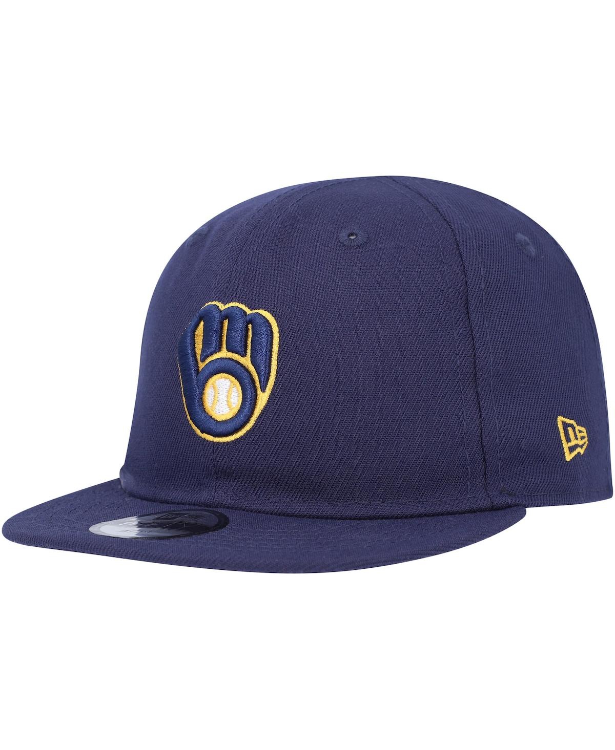New Era Babies' Infant Boys And Girls  Navy Milwaukee Brewers My First 9fifty Adjustable Hat