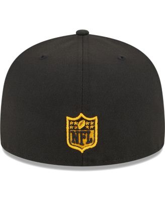 Men's Black Pittsburgh Steelers Main 59FIFTY Fitted Hat