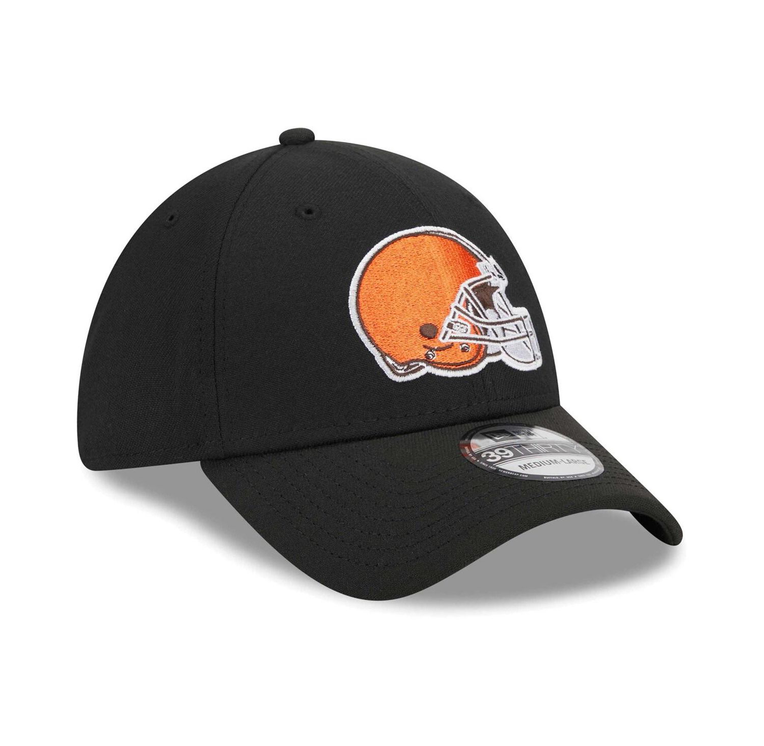 Men's Black Cleveland Browns Main 39THIRTY Flex Hat