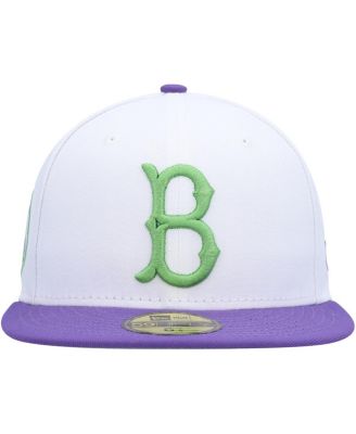 Men's White Brooklyn Dodgers Side Patch 59FIFTY Fitted Hat