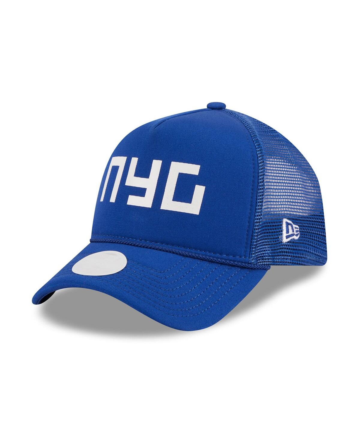 New Era Women's  Royal New York Giants Mcgee Trucker 9forty Adjustable Hat