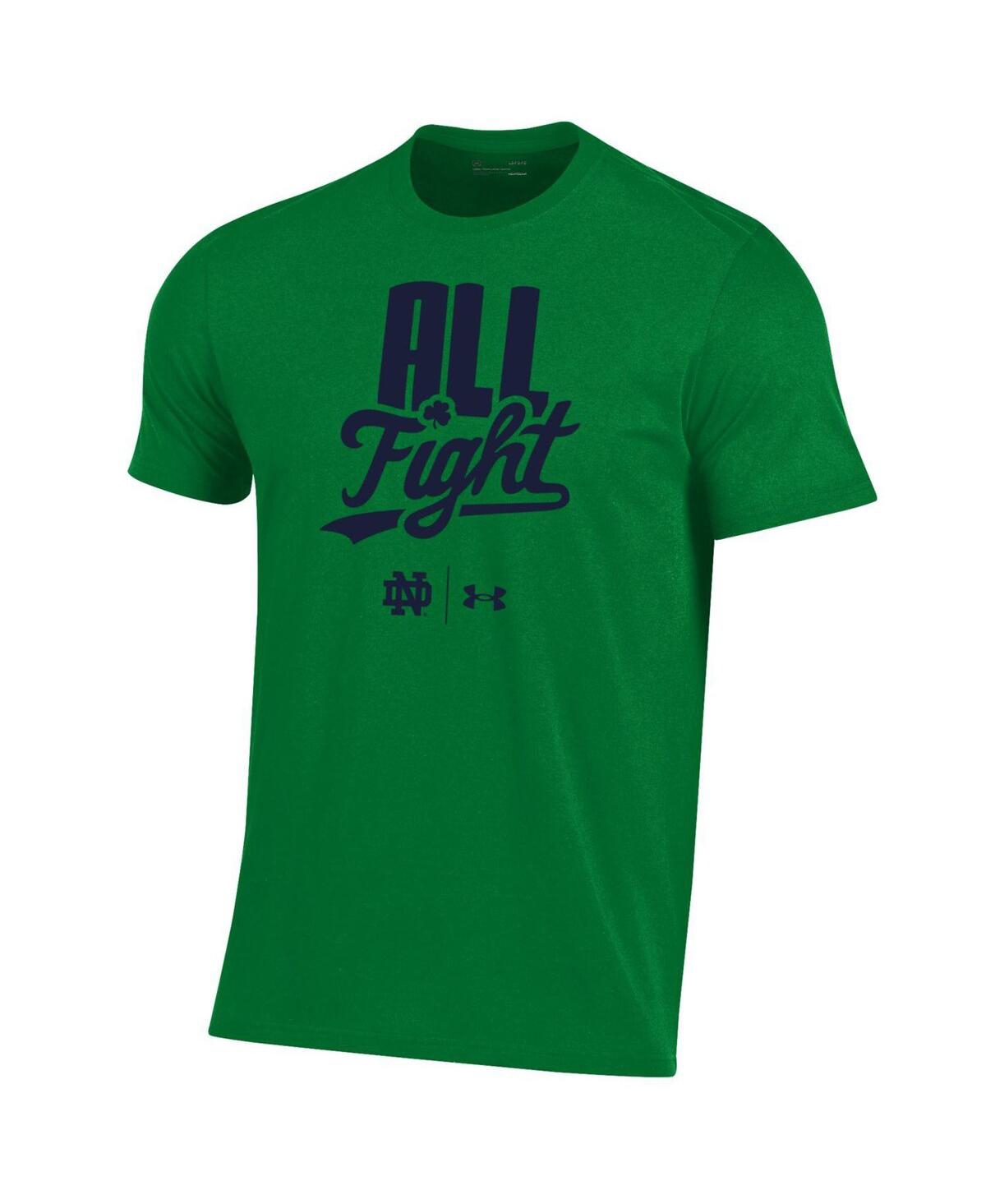 Shop Under Armour Men's  Green Notre Dame Fighting Irish All Fight T-shirt