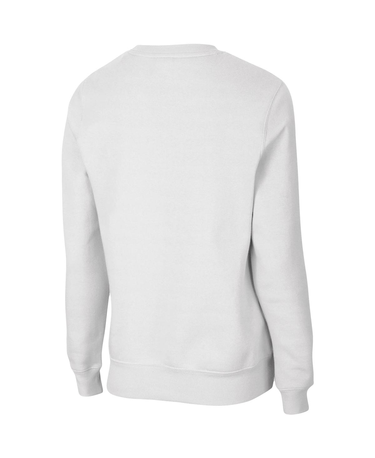 Colosseum White Lsu Tigers Campanile Pullover Sweatshirt In White