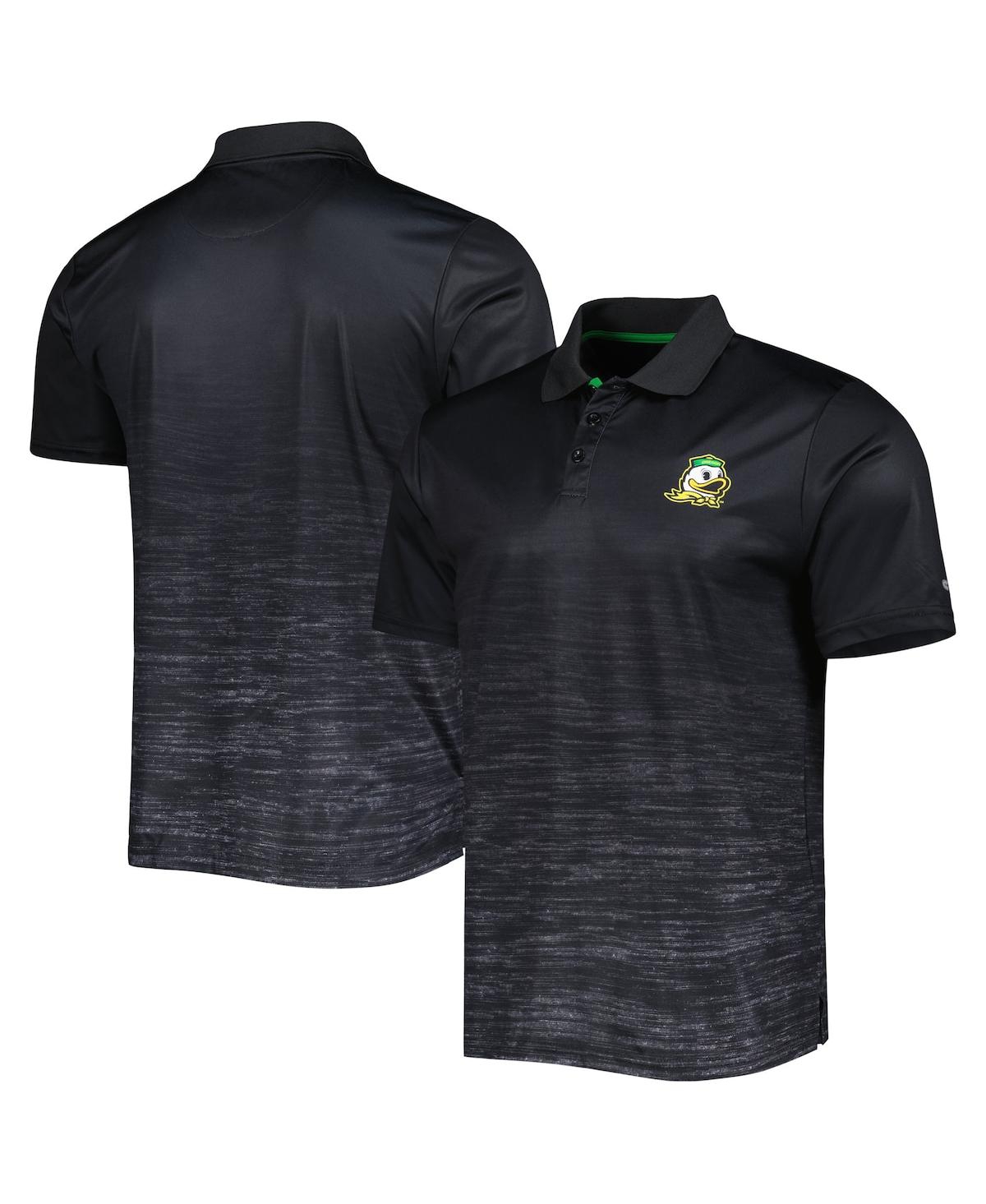 Colosseum Men's  Black Oregon Ducks Marshall Polo Shirt