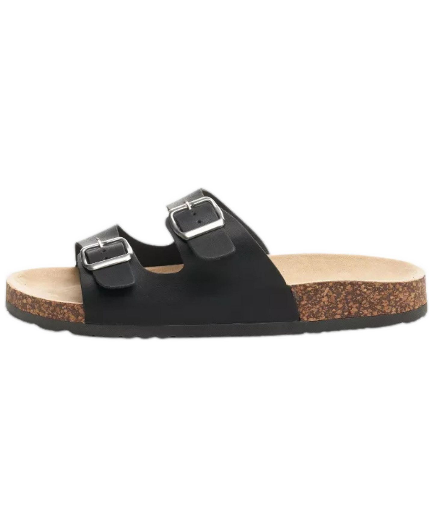 Мужские сандалии Alpine Swiss Double Strap Casual Slides Flat, цвет: Чёрный, вариант 1 — фото 3