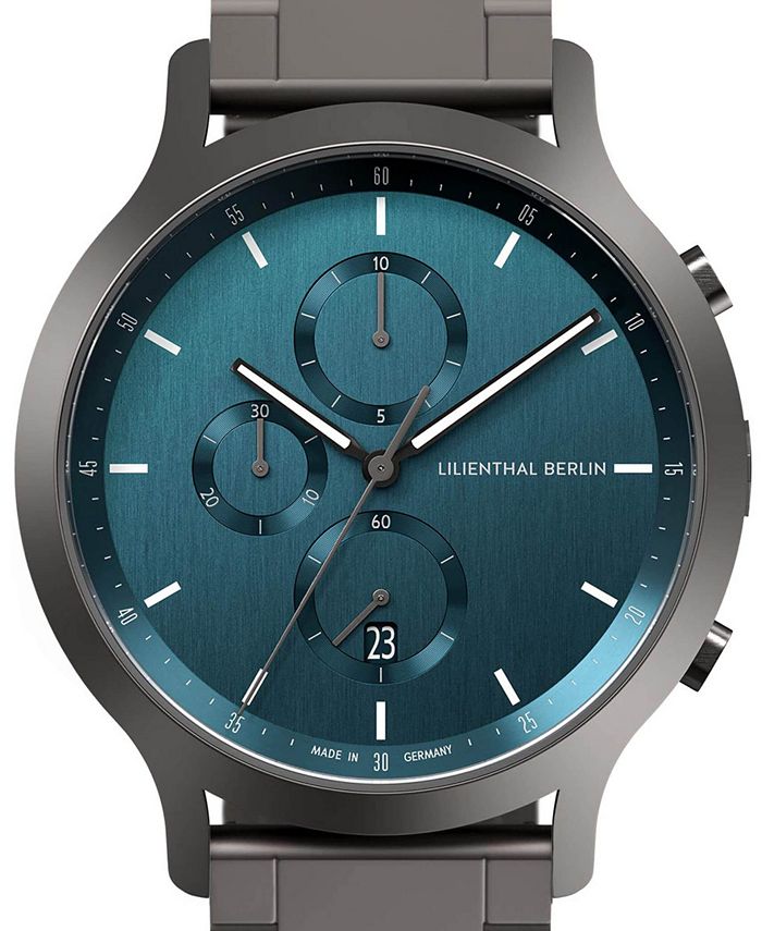 Lilienthal Berlin Men's Myth Chronograph Gunmetal Stainless Steel Link