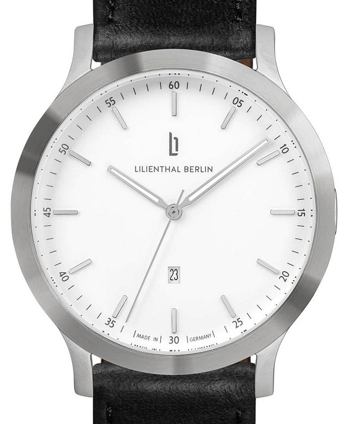 Lilienthal Berlin men's watch Huxley in silver/white Italia