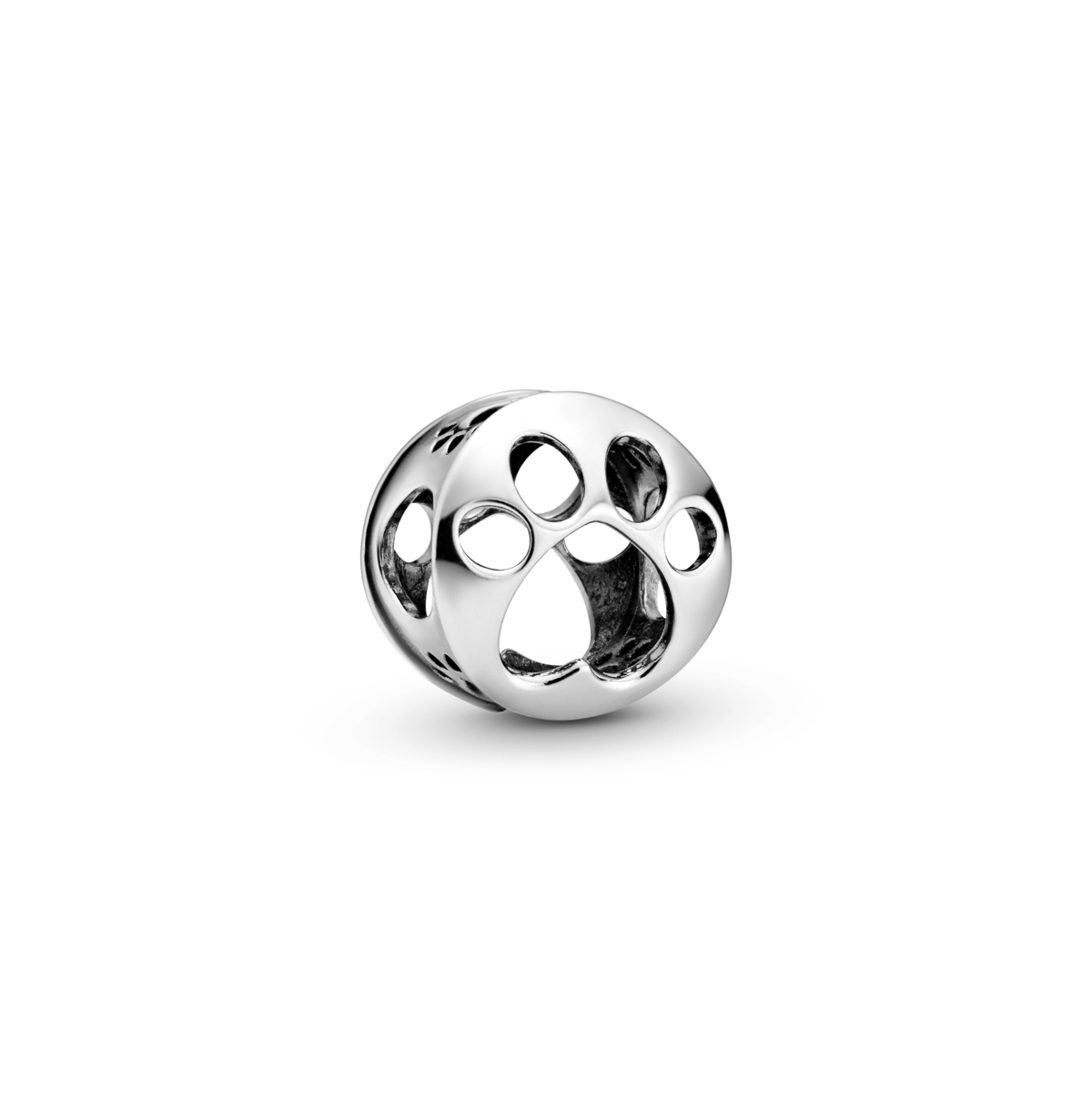Pandora Sterling Silver Openwork Paw Print Charm In No Color