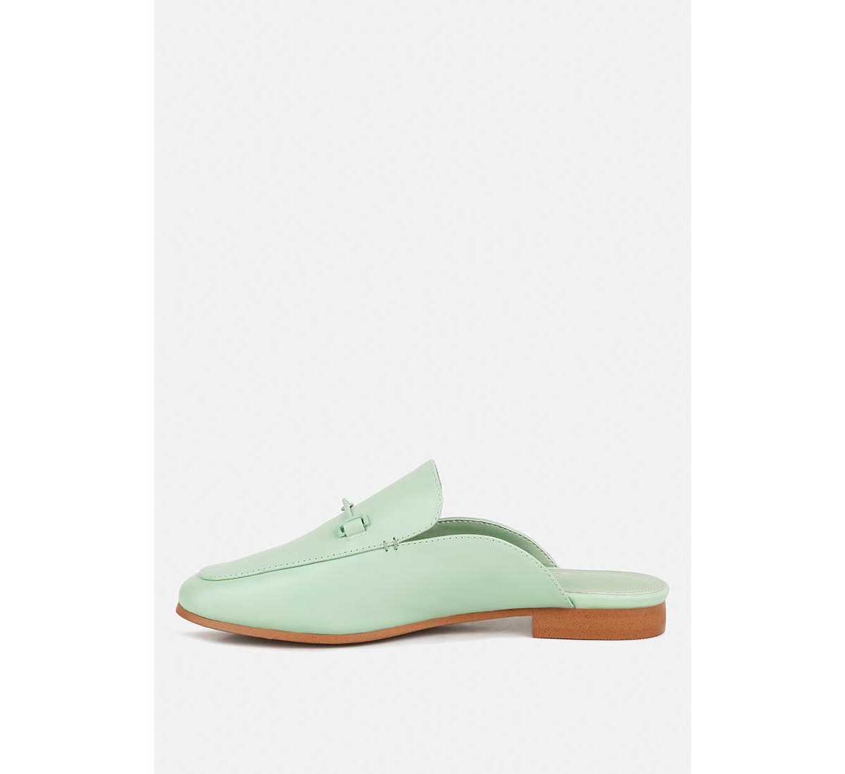 Kristy Womens Horsebit Embellished Mules