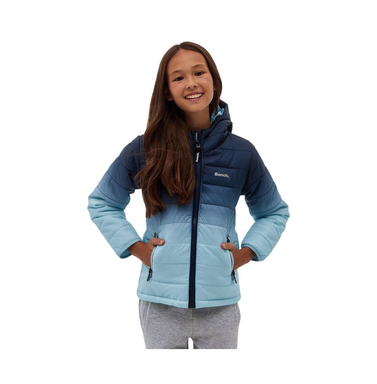 Bench Dna Kids' Zaylee Ombre Hooded Puffer Jacket In Mint ModeSens