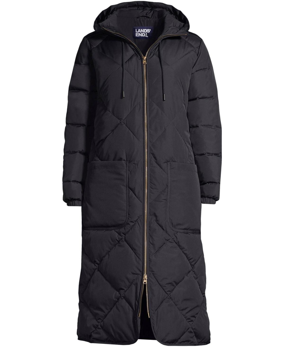 Lands' End Women's FeatherFree Insulated Diamond Quilted Maxi Coat