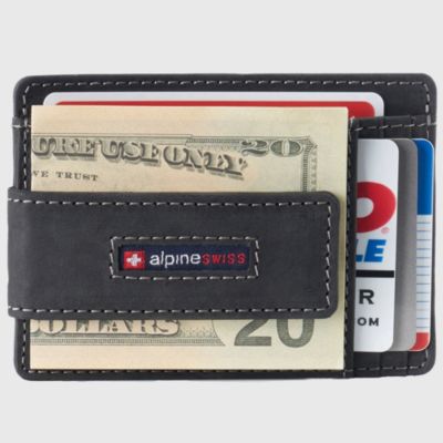 Harper Mens RFID Slim Money Clip Front Pocket Wallet Minimalist Leather ID Card Holder