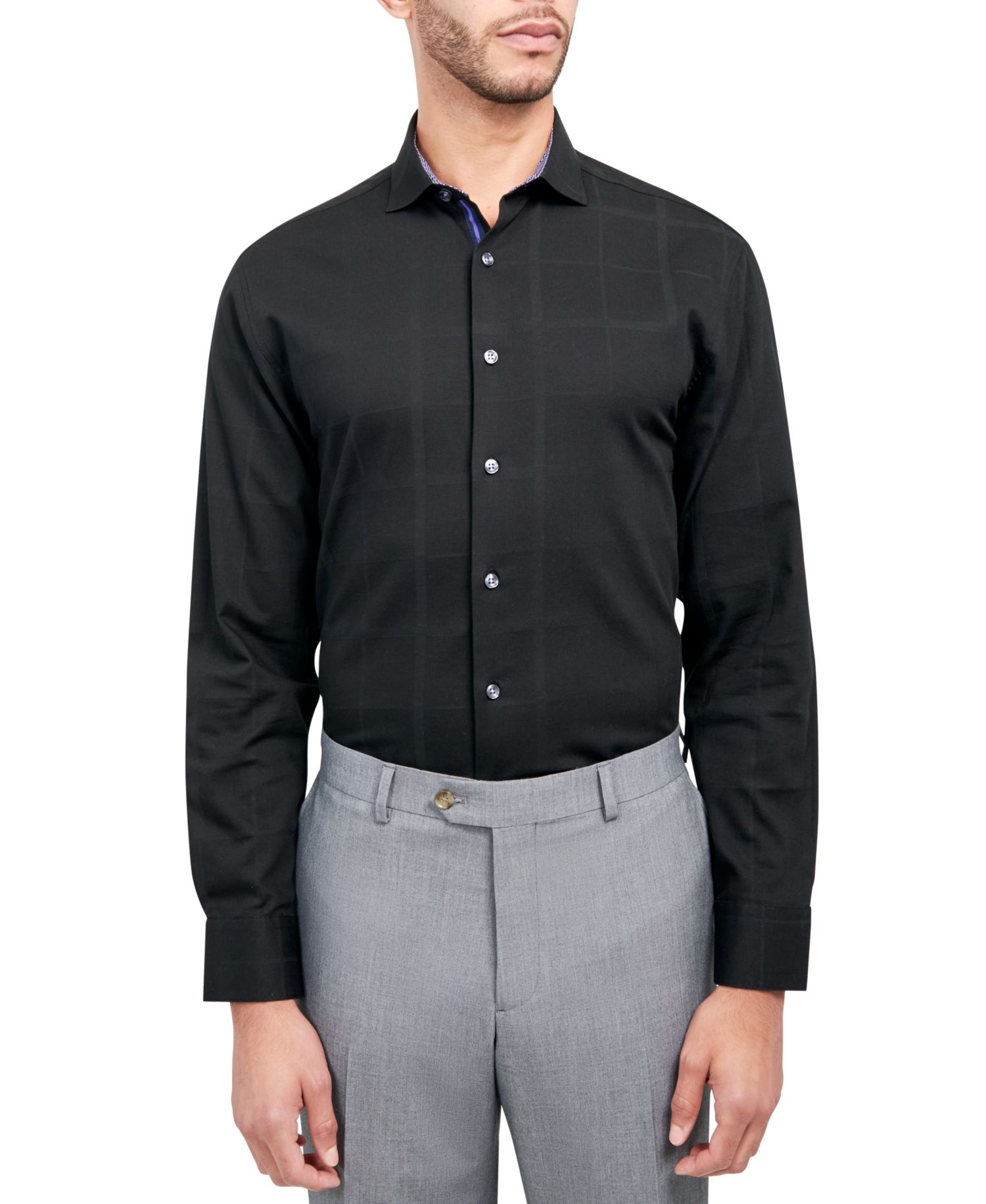 Men's Regular-Fit Check Dress Shirt