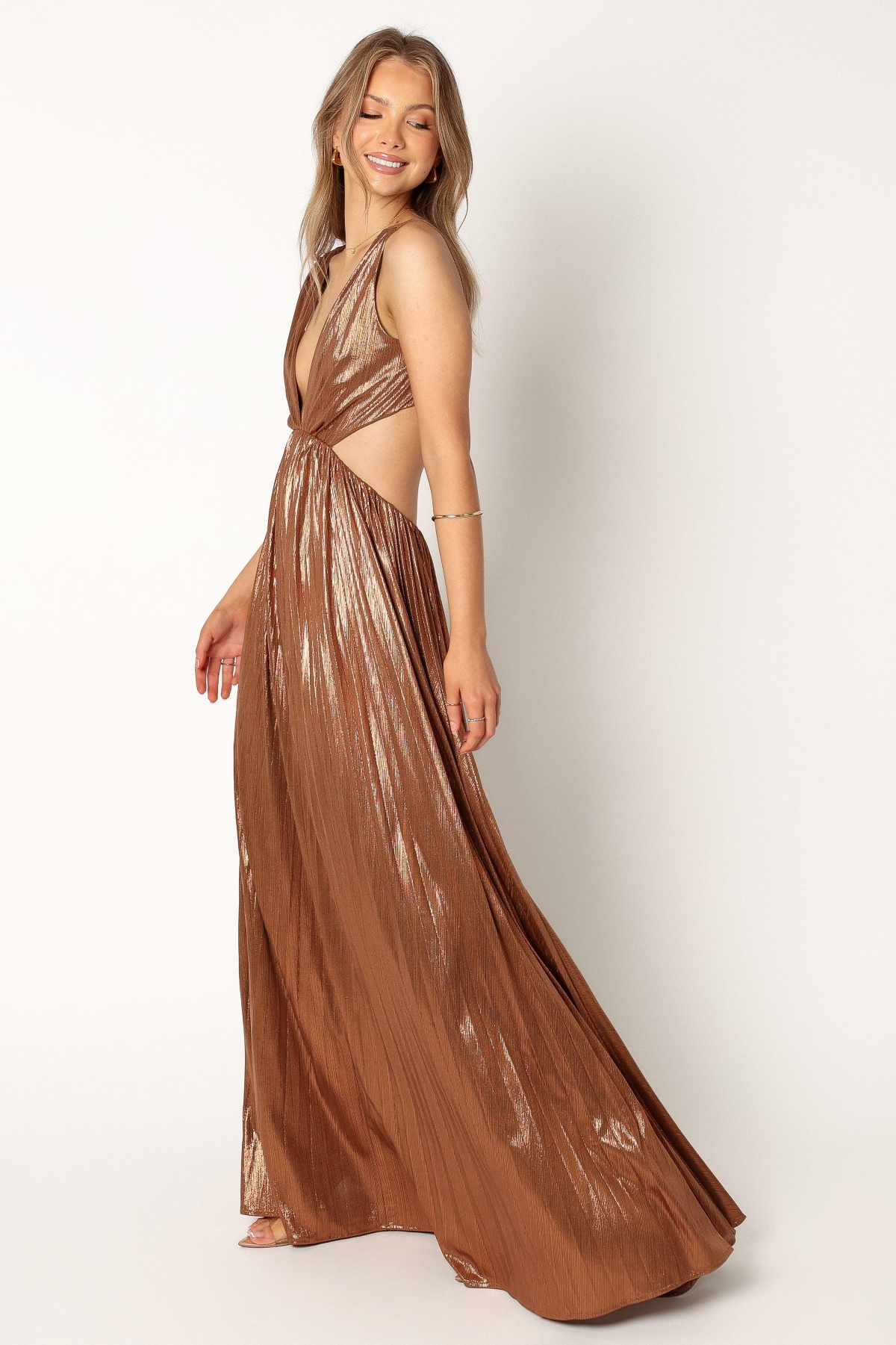 Petal and Pup Womens Shania Pleated Maxi Dress