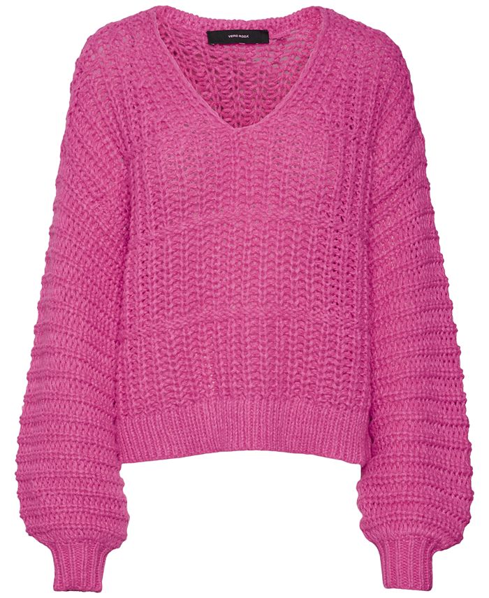 VERO MODA Women's Sweater Brown Size X-Large