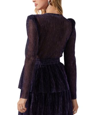 ASTR the Label Women's Danielle Tiered-Skirt Maxi Dress - Macy's