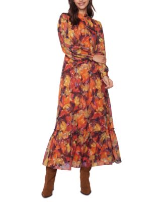 Lost + Wander - Women's Surreal Floral-Print Maxi Dress