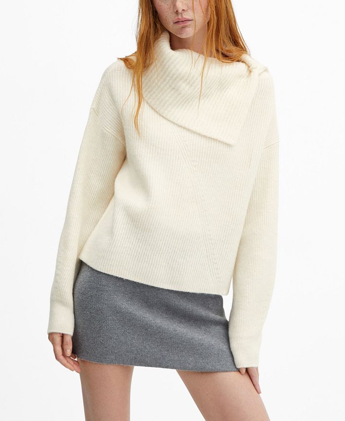 MANGO Women's Turtleneck Knitted Sweater Macy's