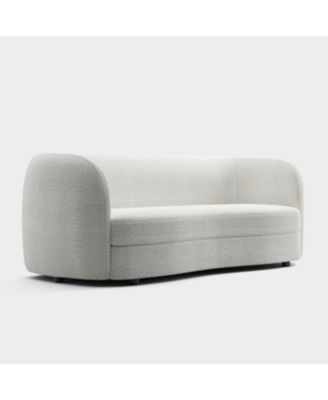 Isabella 82.5" Boucle Fabric Curved Sofa
