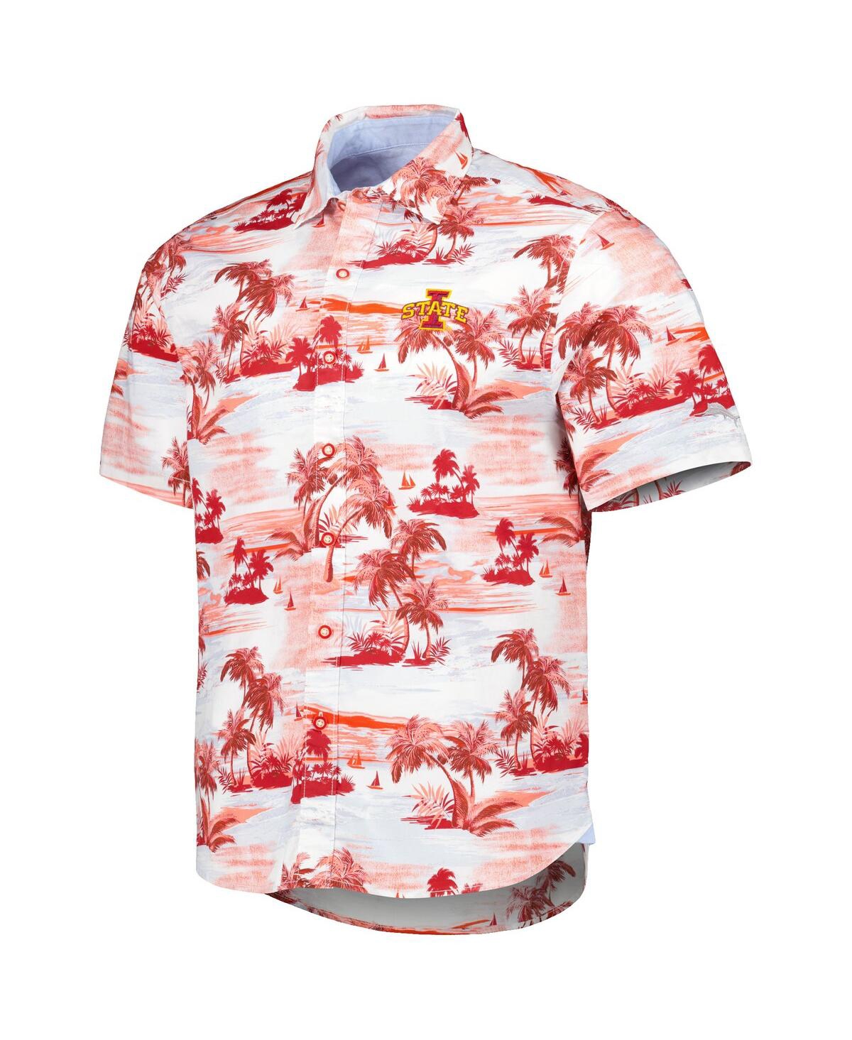 Shop Tommy Bahama Men's  Cardinal Iowa State Cyclones Tropical Horizons Button-up Shirt