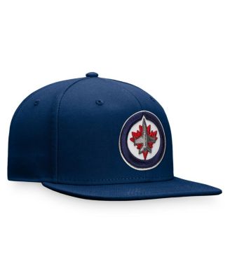 Men's Navy Winnipeg Jets Core Primary Logo Fitted Hat