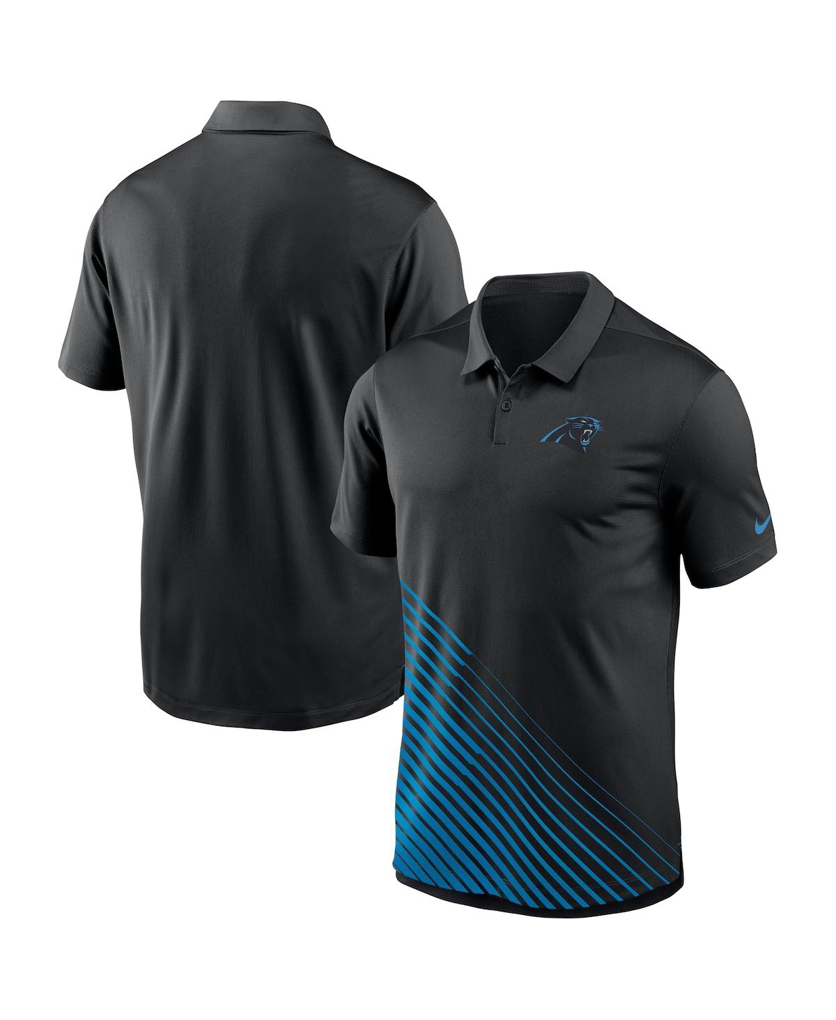Shop Nike Men's  Black Carolina Panthers Vapor Performance Polo Shirt