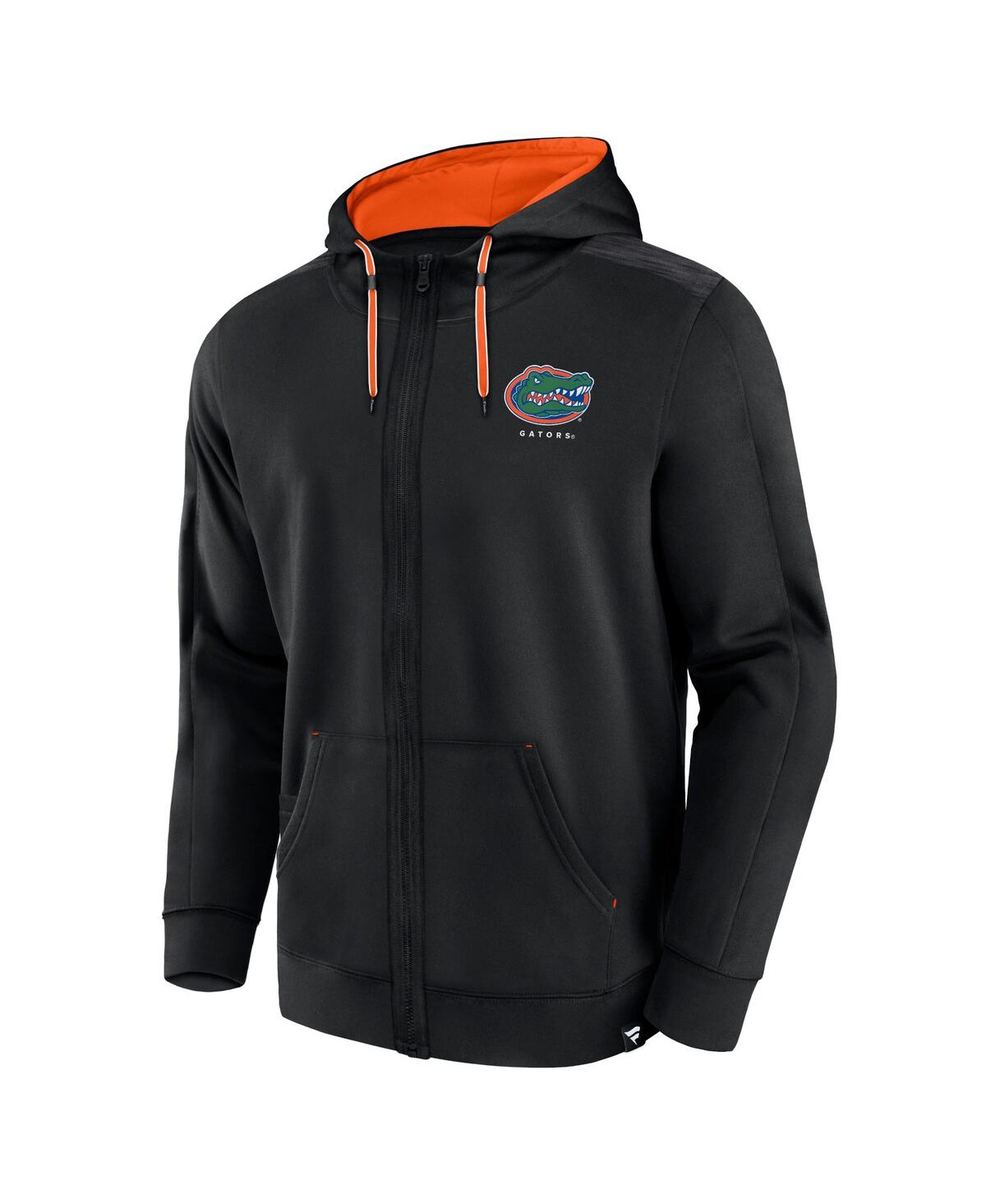 Fanatics Men's  Black Florida Gators Power Index Full-zip Hoodie In Black
