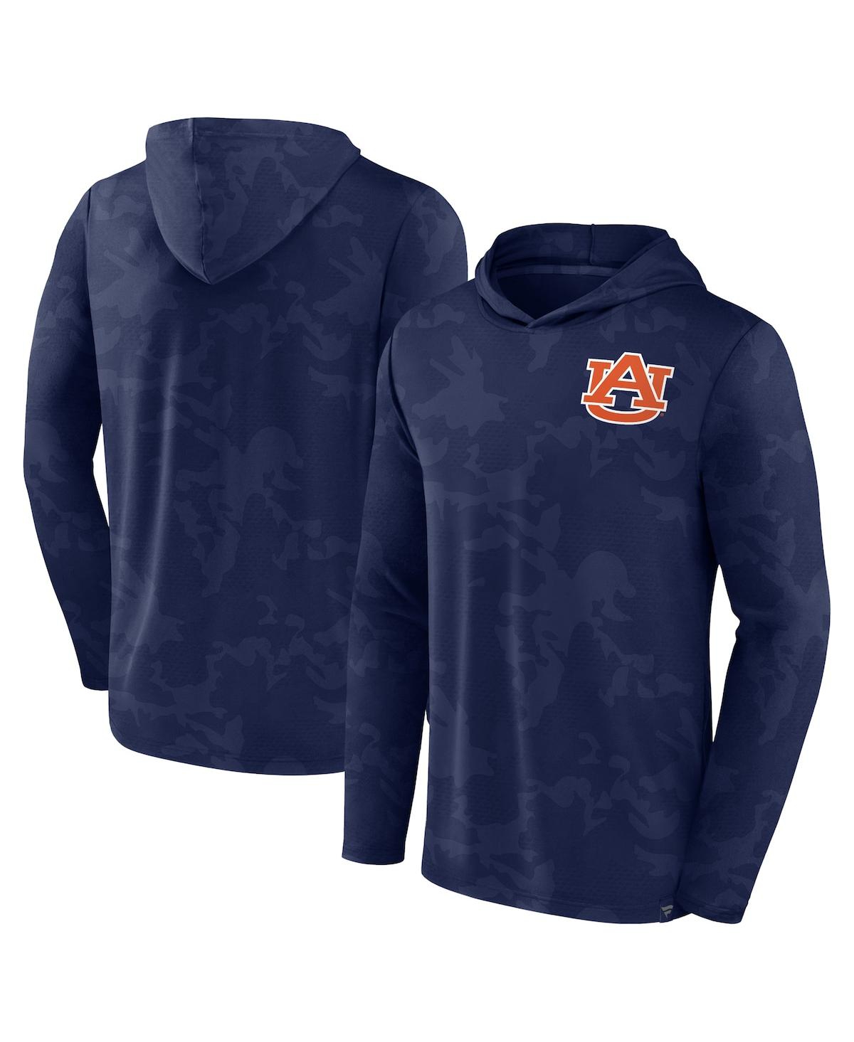 Fanatics Men's  Navy Auburn Tigers Camo Hoodie Long Sleeve T-shirt In Navy