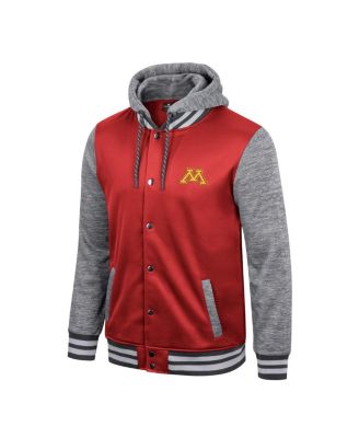 Men's Maroon Minnesota Golden Gophers Robinson Hoodie Full-Snap Jacket
